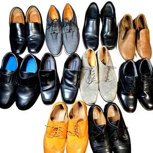Bulk Men’s Dress Shoe Oxford Lot Of 10 Name Brand Wholesale Reseller High ROI